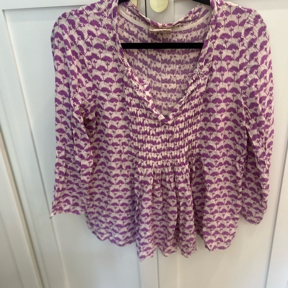 Anthropologie Vanessa Virginia Mahadia Peasant Blouse XS - Picture 2 of 5